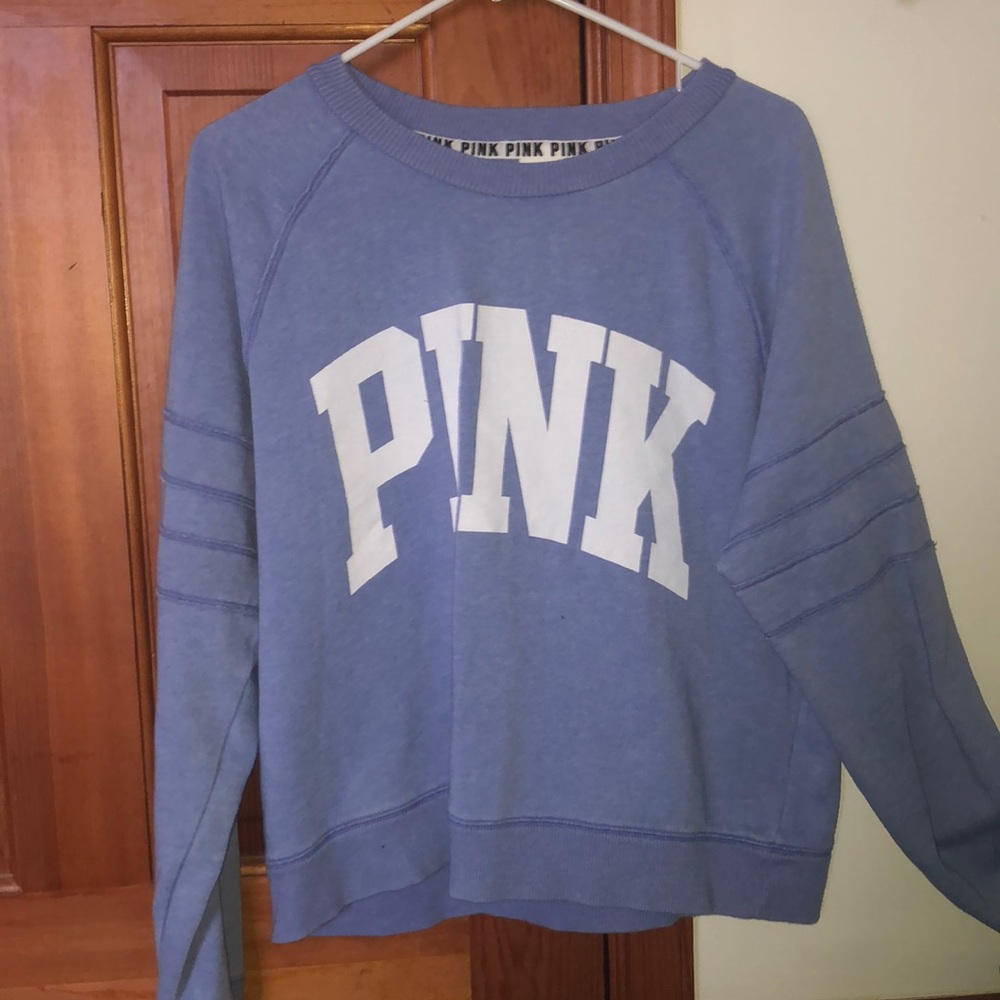 Pink cropped hoodie